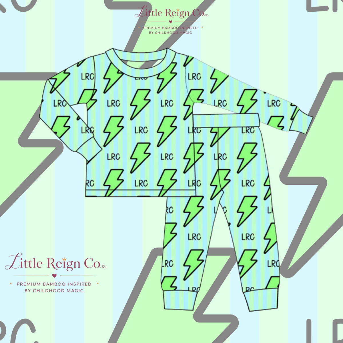 BOLTS PREORDER- LONG SLEEVE AND PANTS- Two Piece Set
